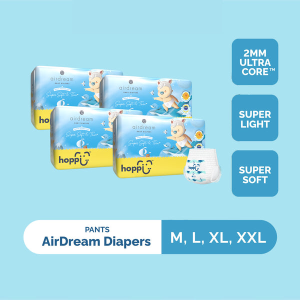 Hoppi AirDream Baby Diaper Pants (Carton of 4)